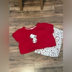 Women’s Peanuts Pajama Set Size 1X